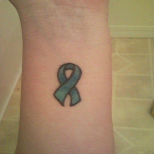 PTSD ribbon tattoo