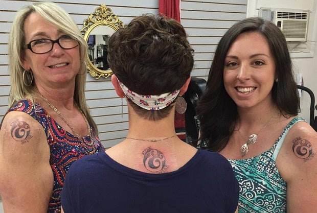 matching tattoos mother daughter