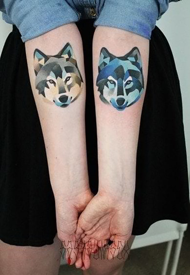 Sasha Unisex Color Block Unique Tattoo