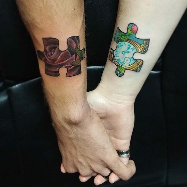 Scorpio Pisces Matching Couple Tattoo Zodiac Sign Compatibility