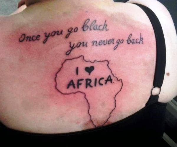 Africa tattoo fail 