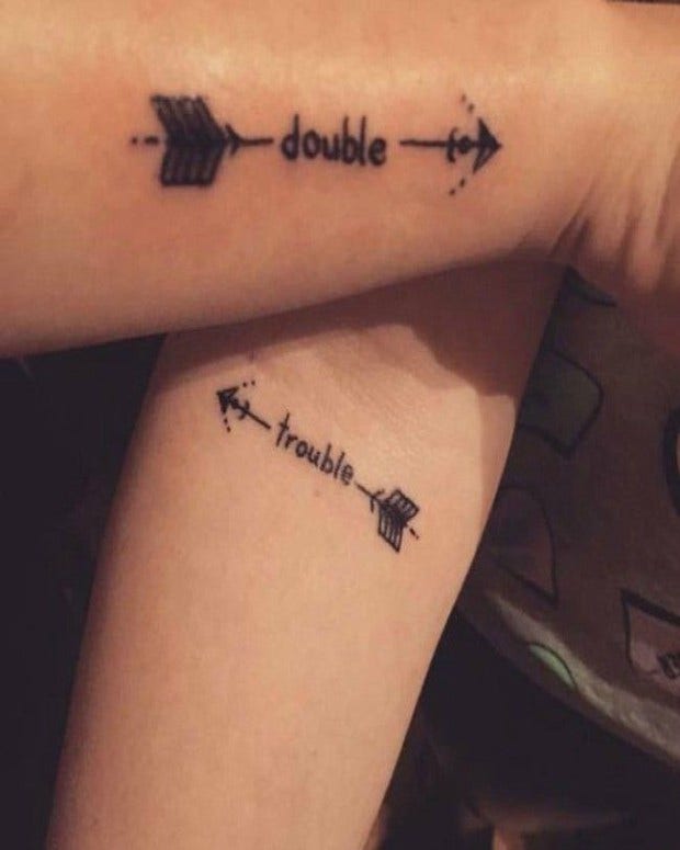 Tattoo uploaded by Sarah Calavera • Astrological signs #siblingtattoo  #brother #sister #taurus #libra #matchingtattoos • Tattoodo