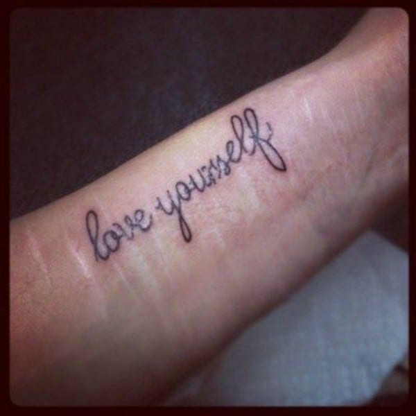 self harm cutting depression tattoo