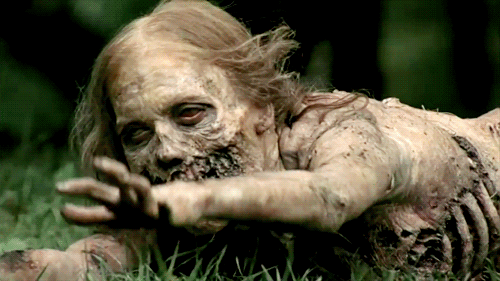 Bicycle girl on 'The Walking Dead' - Giphy