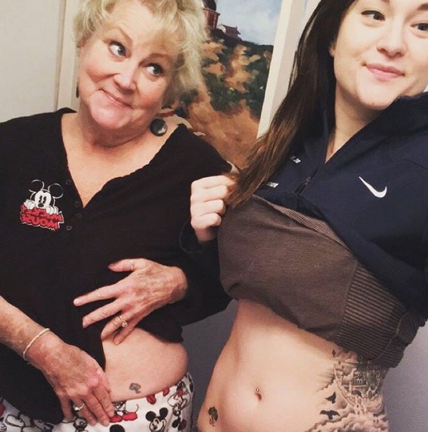 matching tattoos mother daughter