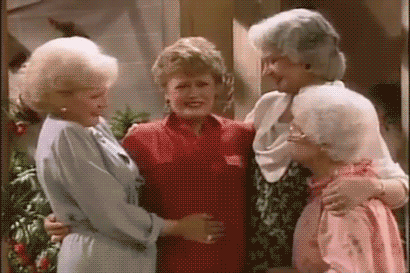 Betty White, Rue McClanahan, Bea Arthur and Estelle Getty as Rose Nylund, Blanche Devereaux, Dorothy Zbornak and Sophia Petrillo on "The Golden Girls"