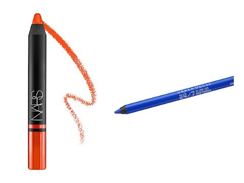 Urban Decay 24/7 Glide-on Eye Pencil in Chaos and Nars Satin Lip Pencil in Timanfaya
