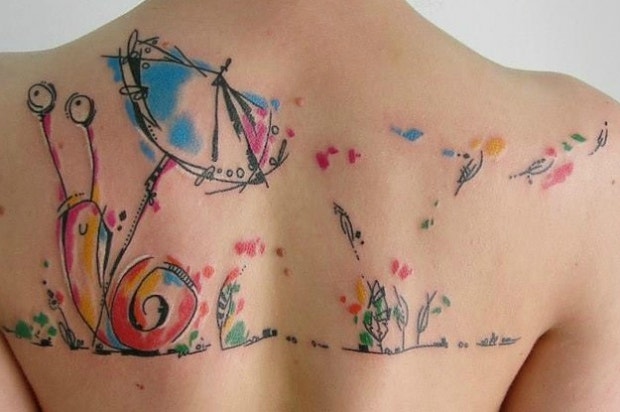 watercolor tattoos