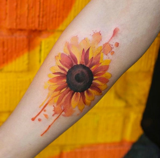 watercolor tattoos