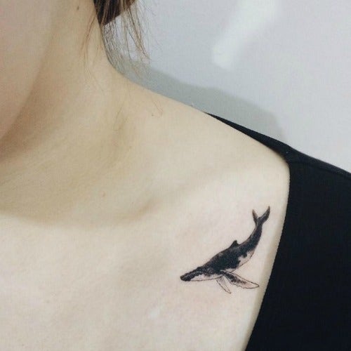 whale ocean conservation tattoo
