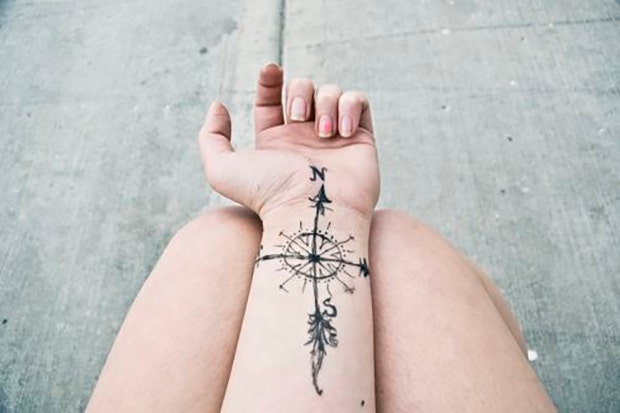 Over the Moon — officiallittletattoos: Flower bracelet tattoo....