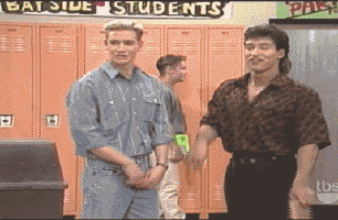 The writers were a lot less politically correct than we all remember. Ouch. Zack Morris and A.C. Slater on 'Saved By The Bell' - Giphy