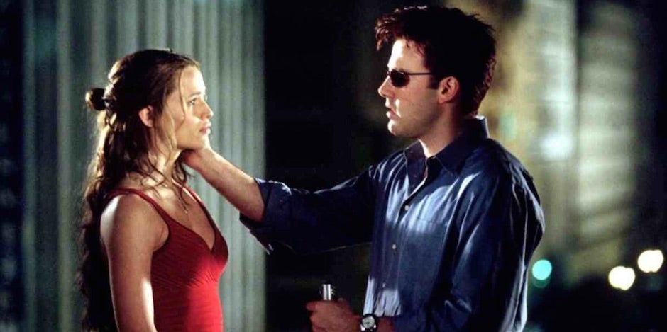 Ben Affleck and Jennifer Garner from Daredevil