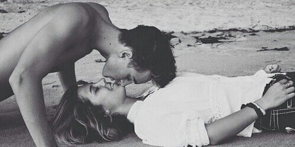 kiss on the beach