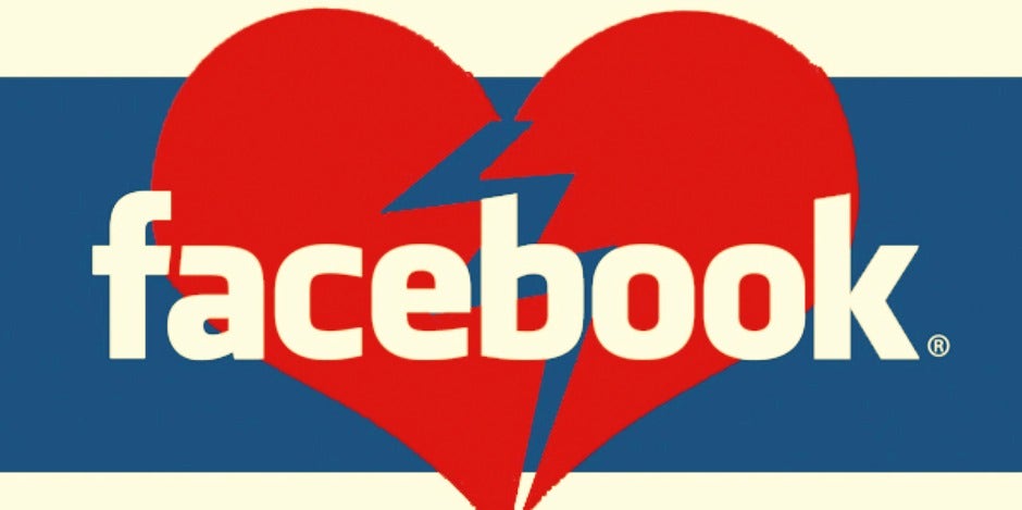 broken facebook heart broken facebook heart