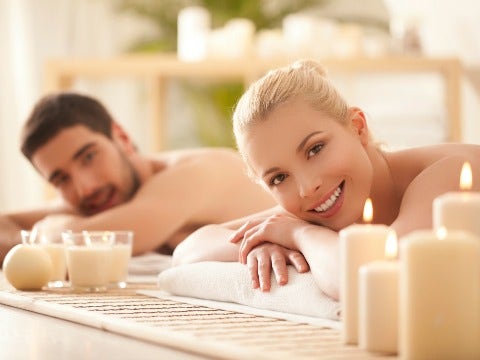 couple in spa couple in spa