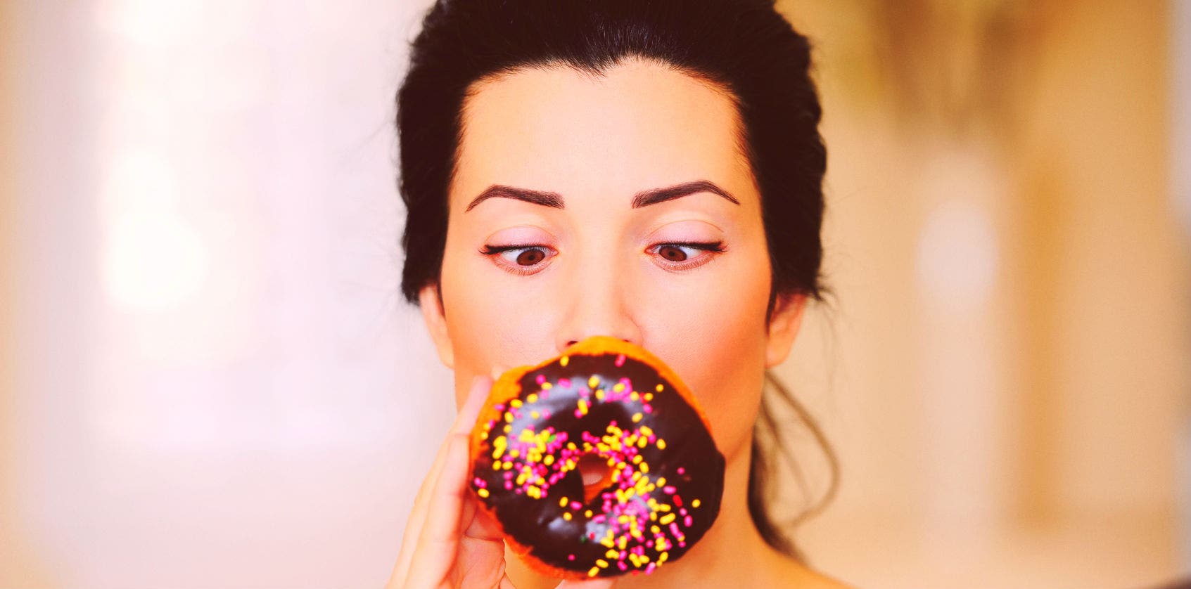 girl with a donut