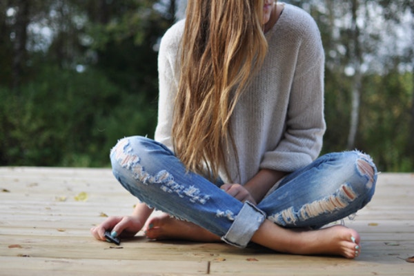 woman sitting