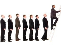 Line up of men in suits