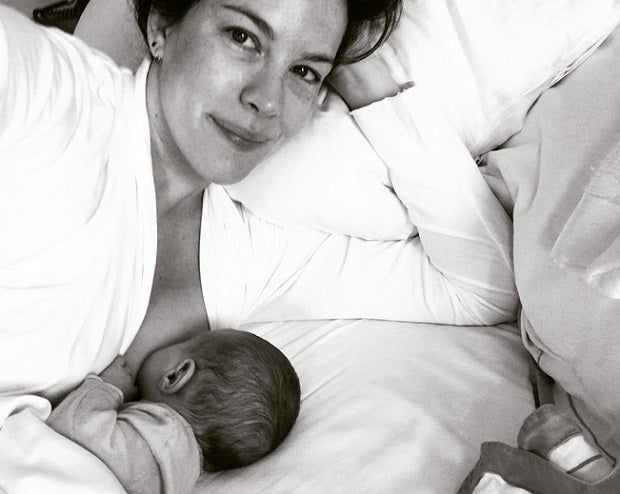 boobs Liv Tyler breastfeeding