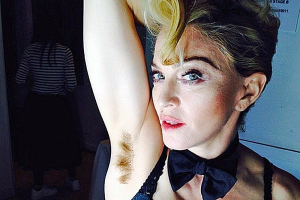 madonna instagram armpit hair