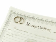 marriage certificate