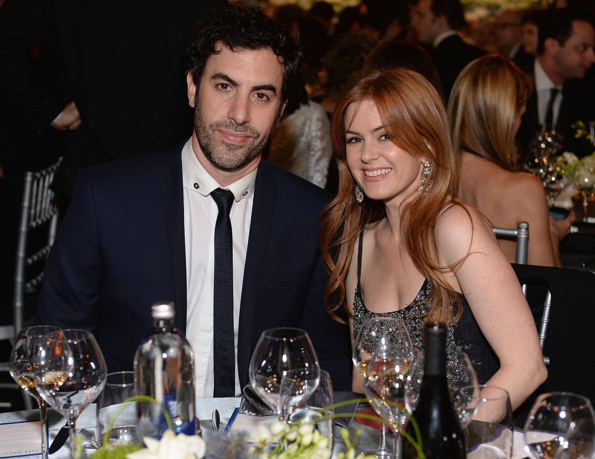 Isla Fischer and Sacha Baron Cohen