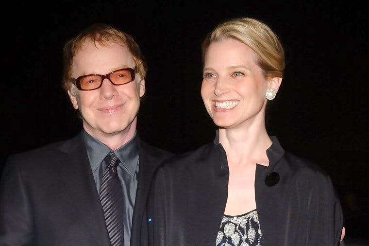 Danny Elfman and Bridget Fonda