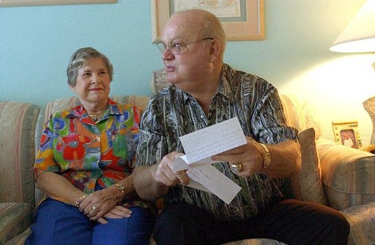 Don Zimmer and his wife (Soot) Carol Jean Bauerle