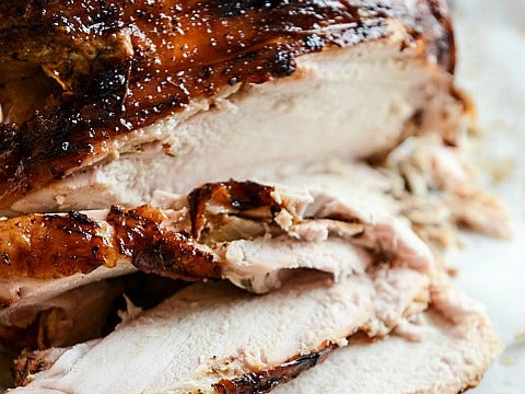 Applewood Smoked Turkey with Cider Bourbon Gravy