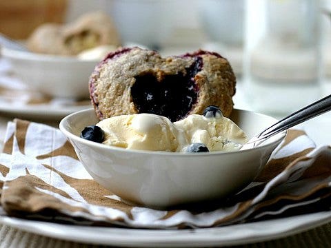 Valentine&#039;s Day desserts blueberry hand pies