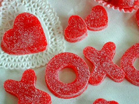 Valentine&#039;s Day desserts gum drops