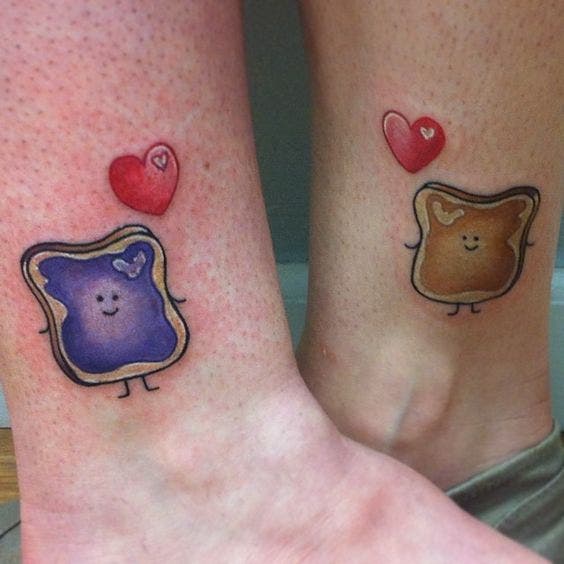 pb&j mother daughter tattoos