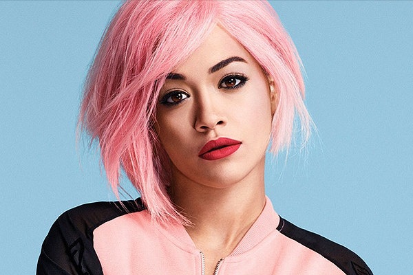 rita ora pink hair