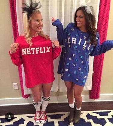 netflix and chill halloween costume