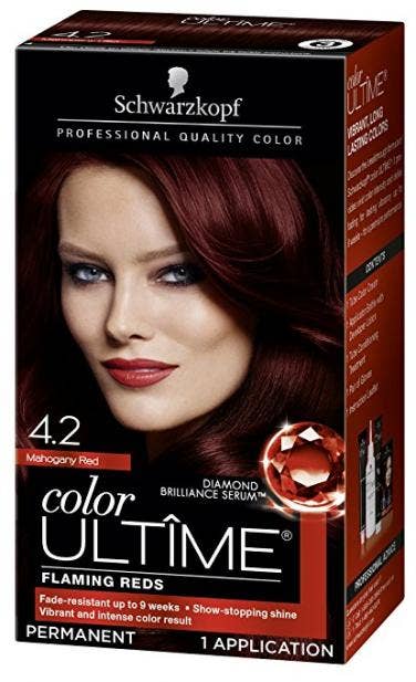 15 Best Red Hair Dyes For Dark That Won T Make It Look Bry Ultime Hair Color Cream In Wine Red By Schwarzkopf