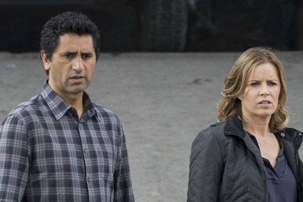 Cliff Curtis and Kim Dickens from Fear the Walking Dead