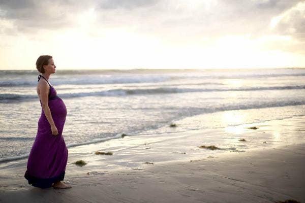 1. Standing on the beach