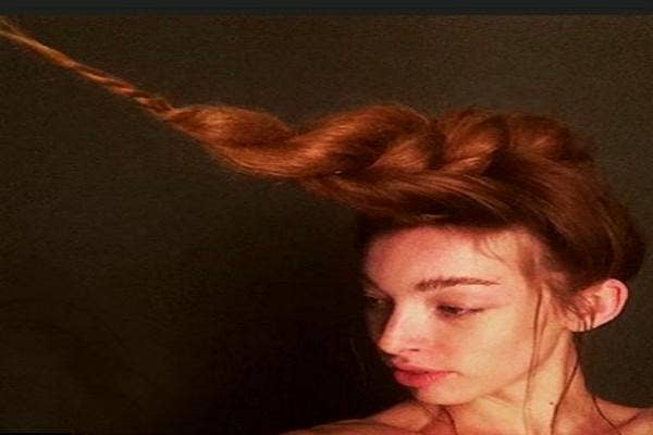1. Long hair unicorn braid
