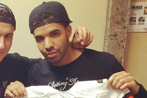 Drake backstage at the ESPY Awards