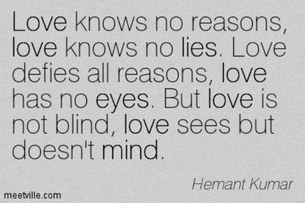 Hermant Kumar love quotes