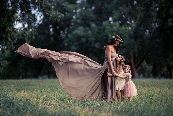 12. A mother and two daughters