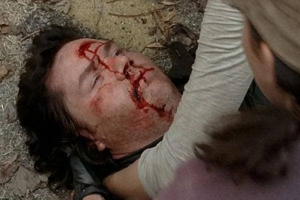AMC The Walking Dead Eugene Porter Josh McDermitt bleeding Samson