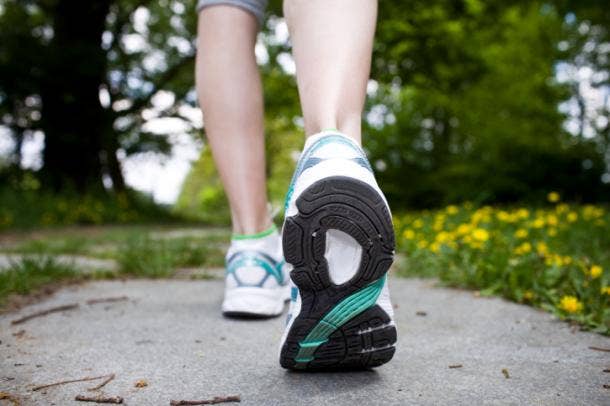 Shoes on a path