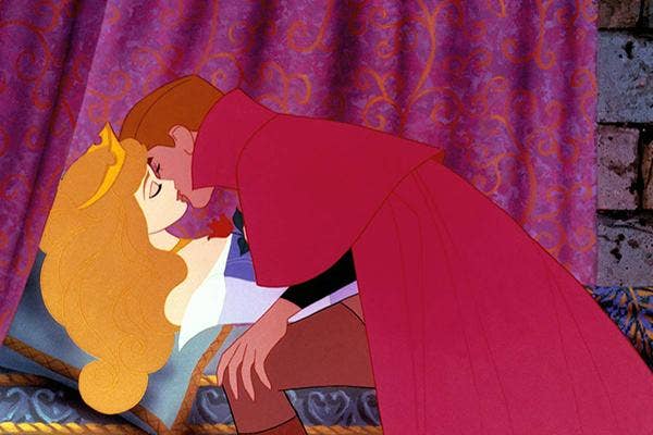Disney princess love lessons: One kiss will solve everything
Prince Phillip kissing Aurora in Sleeping Beauty