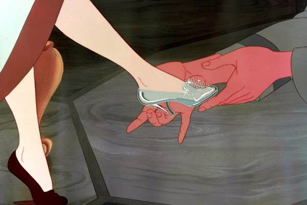 Disney princess love lessons: Soul mates are for real
Cinderella trying on the glass slipper