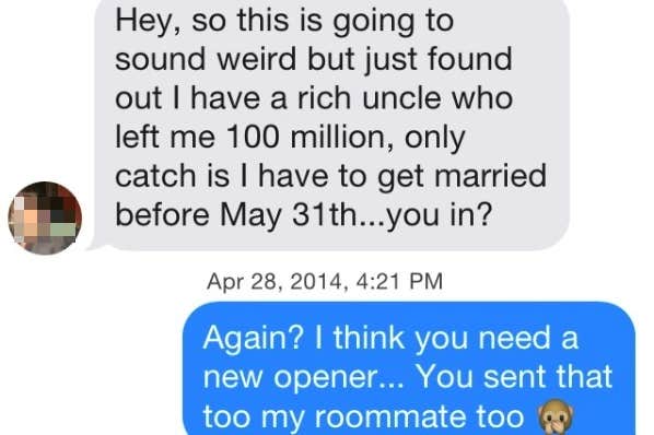 dating site message