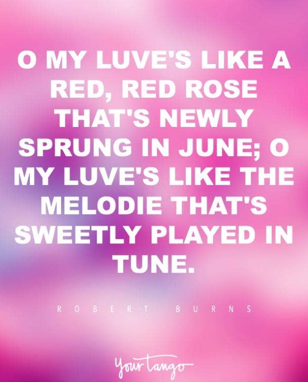 "A Red, Red Rose" Robert Burns soulmate poems