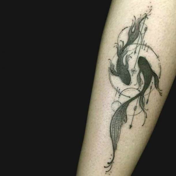 Pisces Tattoos 50 Designs with Meanings Ideas Celebrities  Body Art  Guru