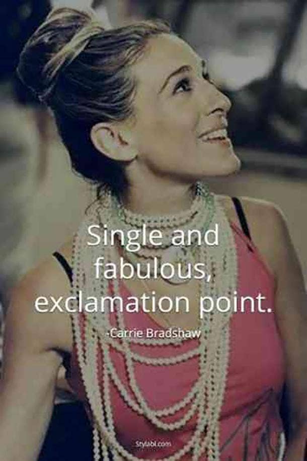 carrie bradshaw funny valentines day quotes for singles